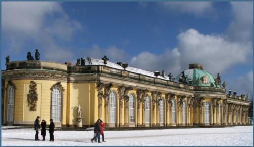 Winterliches Schloss Sanssouci