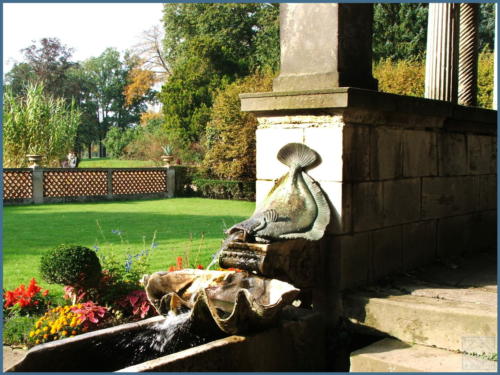 wasserspeier bei den roemischen baedern